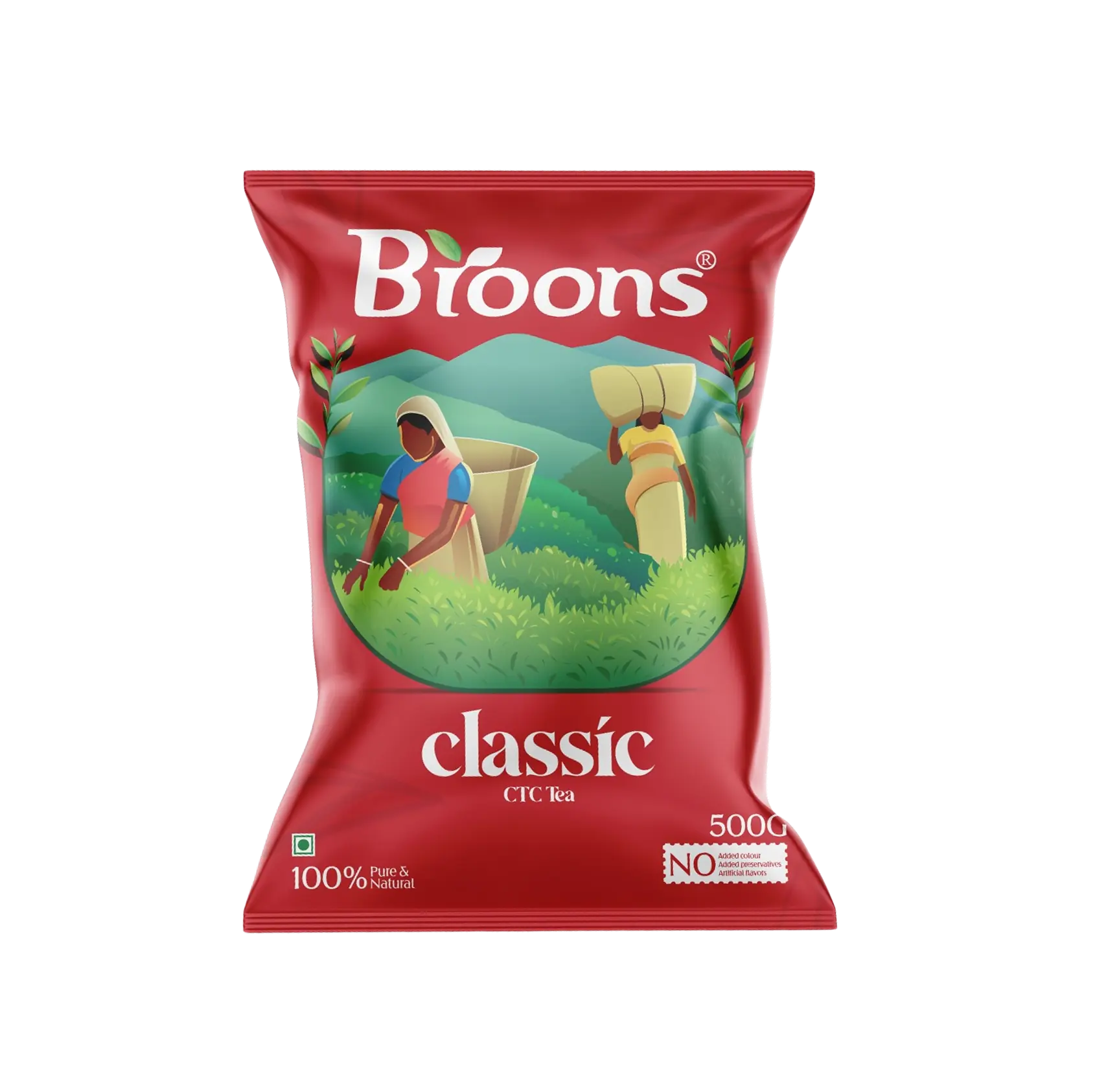 Broons Classic CTC Tea 500 gram red pouch